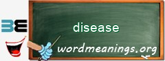 WordMeaning blackboard for disease